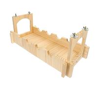GRIRIW Pont pour Petits Animaux pour Rats Habitat Bois pour Animaux Cage Robuste pour Hamsters Cachette pour Hérissons Habitat pour Chinchillas Pont Facile à Transporter Ranger