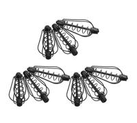 GRIRIW Porte-Appâts Pêche à la Carpe - Lot de 9 Cages à Appâts en Cuivre Électroplaqué Ressort Poids 20G/25G/30G Lanceur D’Amorce Stable pour Lancer Longue Distance en Extérieur