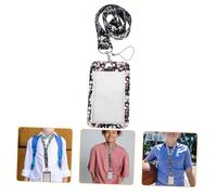 GRIRIW Porte-Badge avec Lanière Étui à Carte Identité Transparent pour Carte De Bus Et Badge De Travail Accessoire Pratique pour Enseignants Étudiants Et