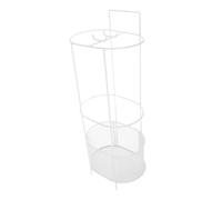 GRIRIW Porte Parapluie Autoportant Blanc Seau de Rangement pour Umbrelles Support Élégant et Pratique pour Entrée Bureau ou Appartement