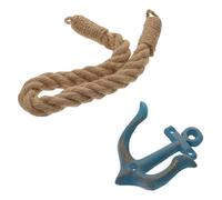 GRIRIW Porte-Rouleau de Papier Toilette Mural en Corde d 39 Ancre Décorative Bleu Clair Support pour Rouleau de Papier Toilette Compact pour Salle de Bain Cuisine