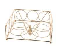 GRIRIW Porte-Serviettes de Table en Métal Doré Motif Coq Vintage, Distributeur Panier à Serviettes Cuisine pour Restaurant, Salle à Manger et Terrasse, Accessoire Polyvalent