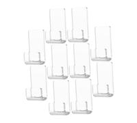 GRIRIW Présentoir à Albums en Acrylique Transparent Mural 10 Pièces Support pour Disques Vinyles Rangement Polyvalent pour Photos Et Magazines Décoration Murale