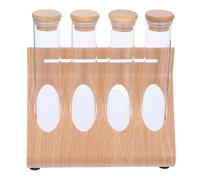 GRIRIW Présentoir Éprouvette Verre pour Grains de Café et Thé Support de Stockage Multifonction Design Créatif et Léger pour Exposition et Conservation