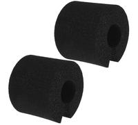 GRIRIW Protections Anti-Pincement de Porte en Mousse Noire Lot de 2 Butées Souples Anti-Claquement Limiteurs de Porte Multifonctions pour Fenêtres Tiroirs et Placards Sécurité