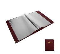GRIRIW Protège-menu Cuir Rouge Profond Porte-menu Repas Simple Dossier Prix Restaurant Couverture Facile à Remplacer Support Cuisine Pratique