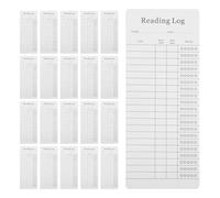 GRIRIW Reading List Bookmarks 30pcs Made Of Coated Paper For Book Lovers And Libraries Featuring Sections To Log Titles And Ratings Fashion Style