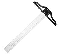 GRIRIW Règle en T 45 CM Transparente en Acrylique Tête Amovible à Vis Outil de Mesure Précis pour Dessin Travail du Bois et Architecture Adaptée aux Artisans et Ingénieurs