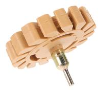 GRIRIW Roue de Retrait d'Autocollants en Caoutchouc Pneumatique 100 MM Dissolvant d'Adhésif pour Polissage et Décapage de Pneus Outil de Nettoyage pour Vinyle et Couleur Aléatoire