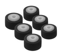 GRIRIW Rouleau Pinceur Plastique 6 Pièces 13X6,5X2 MM pour Maintenance Enregistreur Cassette, Galets Presseurs pour Lecteur Audio, Pièces Compatibles Platines Cassettes