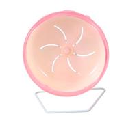 GRIRIW Roulette De Course Silencieuse pour Animaux De Compagnie Roue Entraînement pour Écureuils Et Hérissons avec Support Rose