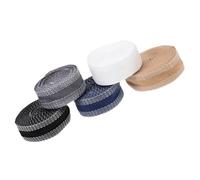 GRIRIW Ruban Thermocollant pour Ourlet de Pantalon 3 Mètres, Bande Adhésive Polyester Extensible, Patch de Jeans Noir Gris Blanc Bleu, Accessoire Vestimentaire pour Couture et Retouche