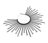 GRIRIW Serrage-tête Coiffe Auréole Noire en Plastique pour Femmes, Design Simple et Unique, Accessoire pour Fêtes et Banquets