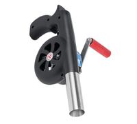 GRIRIW Souffleur de Barbecue Portable, Souffleur D'incendie Manuel, Acier Inoxydable et Plastique, Facile à Transporter, pour Pique-niques et Fête, pour Barbecue de Camping en Plein Air