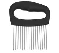 GRIRIW Support de Découpe Acier Inoxydable pour Oignon Citron et Légumes Outil de Coupe Précis et Sécurisé pour Tomates Pommes de Terre et Viande Accessoire Cuisine Pratique