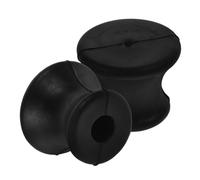 GRIRIW Support en Caoutchouc Noir pour Diapasons de Thérapie Sonore des Chakras, Léger et Compact, pour Contemplation et Réglage Sonore, Lot de 2 Pièces