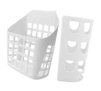 GRIRIW Support Lapin en Plastique 2pcs Surface Lisse et Design Creux, Mangeoire Fixable pour Lapin et Cochon d'Inde, Grand Récipient Anti-gaspillage