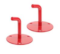 GRIRIW Support Mural Robuste pour Extincteur Co2 2-9 Kg Crochet Métallique Double Lot de 2 Pièces Fixation Stable en Fer pour Maison Bureau et Sécurité Incendie