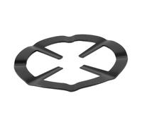 GRIRIW Support pour Cafetière Moka Noir en Fonte 13 Cm, Réducteur de Brûleur Gaz Rond, Anneau de Cuisson pour Gazinière, Accessoire la Cuisine Polyvalent pour Plaque de Cuisson et Wok