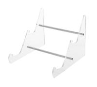GRIRIW Support pour Clavier D’Ordinateur Transparent en Acrylique Rehausseur Ergonomique à 2 Niveaux Plateau Stable et Portable pour Bureau à Domicile ou Professionnel Accessoire de