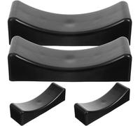 GRIRIW Support pour Haltères 4 Pièces en Caoutchouc Creux Coussin pour Barre 140X50 MM, Conçu pour Rangement et Exercices de Musculation à Domicile