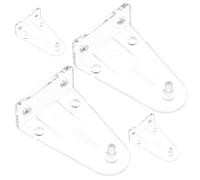 GRIRIW Supports de Fixation Transparents pour Stores Horizontaux 2 Pouces, Clips Inférieurs en Pom, Lot de 4 Pièces, Accessoires pour Stores Enrouleurs, Maintien Sécurisé pour Fenêtres,