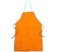 GRIRIW Tablier de Soudage en Cuir de Vache Épais Beige Tablier de Protection Antitache et Isolant Thermique Adapté pour Soudeur et Travaux Résistants à la Chaleur Équipement de