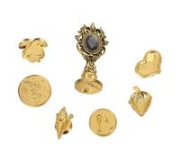 GRIRIW Tampon à Cire Vintage en Métal K01D Gris Doré Tête de Cachet pour Sceller Enveloppes et Invitations Motif Rétro Créatif Ensemble 1 Pièce Accessoire DIY Mariage et Décoration