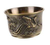 GRIRIW Tasse à Thé Vintage Chinoise avec Motif Dragon Antiques Accessoire de Boisson Rétro pour Décoration de Maison et Célébrations