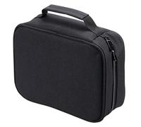 GRIRIW Trousse à Feutres Noire en Tissu Oxford Étui de Rangement pour Marqueurs Jusqu'à 40 Couleurs Pochette Portable Fermeture Éclair Organisateur de Crayons pour Dessin et Croquis