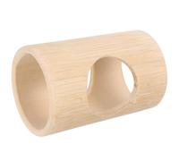 GRIRIW Tunnel en Bambou pour Hamster - Grosse Taille, Grotte Naturel, Cachette Respirante Multifonctionnelle pour Petits Rongeurs, Tube à Rats pour Cage, Tunnel de Cachette pour Hamster