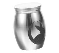GRIRIW Urne Mini Keepsake pour Cendres De Petit Animal Urne Inoxydable avec Couvercle Souvenir De Crémation pour Animaux De Compagnie pour Cendres De Lapin