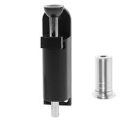 GRIRIW Verrou à Ressort Coulissant pour Porte et Fenêtre, Loquet à Barillet Petit Modèle Noir en Alliage de Zinc, Serrure Antieffraction Résistante aux Chocs, Usage Intérieur