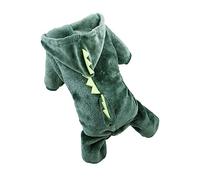 GRIRIW Vêtement pour Chien Petite avec Capuche Dinosaure Manteau Hiver Chaud Et Original pour Costume Photo Et Fête