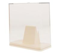 GRIRIW Vitrine à Médailles Crème Jaune, Coffret de Rangement Compact Anti-poussière avec Support Intégré, Présentoir pour Médailles de Marathon, Football et Trophées Sportifs,