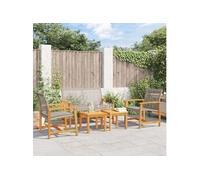 vidaXL Salon de jardin 5 pcs 367605, chaises avec dossier, résine tressée gris et bois d'acacia