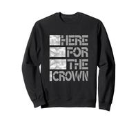 Gris Ain't Here to Play Monochrome Color Graphic Sweatshirt