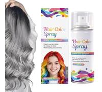 Gris Argenté Spray De Coloration Temporaire Cheveux | 120 Ml Bombe Cheveux | Doux Et Nourrissant, Teinture Lavable à Forte Pigmentation, Sèchage Rapide | Pour Cosplay, Le Quotidien, Fêtes