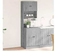 (Gris)Armoire de cuisine,Buffet bas - Espace rangement optimal, sonoma gris 60x50x180 cm bois ingénierie 362714