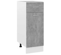 (Gris)Armoire de plancher à tiroir,Buffet bas - Espace rangement optimal, ""Lyon"" Gris béton 30x46x81,5 cm 671247