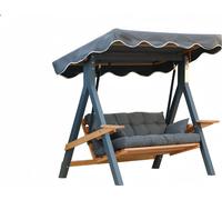 Gris Balançoire de jardin Balançoire de luxe Outdoor Auvent Sièges 210 cm Nouveau
