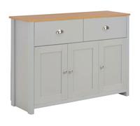 (Gris) Buffet bahut - Buffet Enfilade Gris 112x35x81 cm 320436