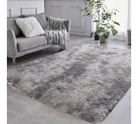 (gris clair, 160 x 200 cm) Tapis moelleux, tapis de jeu antidérapant en peluche synthétique, salon, chambre à coucher, tapis de sol