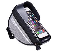 Gris Clair - Étui De Téléphone Étanche Pour Tube Supérieur De Vélo, Sacoche Pour Cadre De Vélo, Étui De Téléphone Étanche Pour Écran Tactile De 6,5 Pouces, Pack D'accessoires De Vélo Vtt
