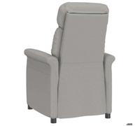 Gris clair Fauteuil relax - SOLOMON - Chaise relaxant - 1 personne - Light Grey Gris clair 70.5x96.5x95 cm tissu FF5082
