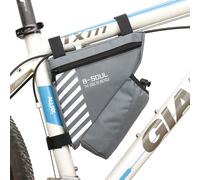 Gris Clair - Pochette De Vélo Triangulaire Étanche, Pochette Pour Bouteille D'eau, Sacs De Cadre Avant De Bicyclette, Pochette De Selle, Accessoires De Cyclisme Vtt Rr7349