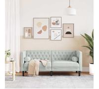 Gris clair SOFA - PHSH - Canapé Gris clair 174x74 5x70 5 cm Velours C298