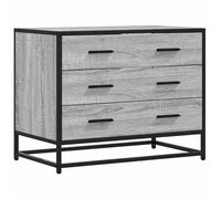 Gris Commode salon/BUFEET - CLARENCE - Avec rangement - sonoma gris 70x41x56 cm - bois d'ingénierie LV809