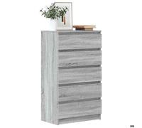 (Gris) Commode Sonoma gris 60x36x103 cm bois ingénierie 572106