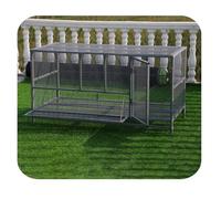 Gris Couveuse à Poules épaissie Cage à Pigeons Durable pour Une Utilisation Extérieur Cage à Volaille Confortable Design Facile Installer avec pour L'élevage Poules Canards Oies(Size:150 * 60 * 73cm)